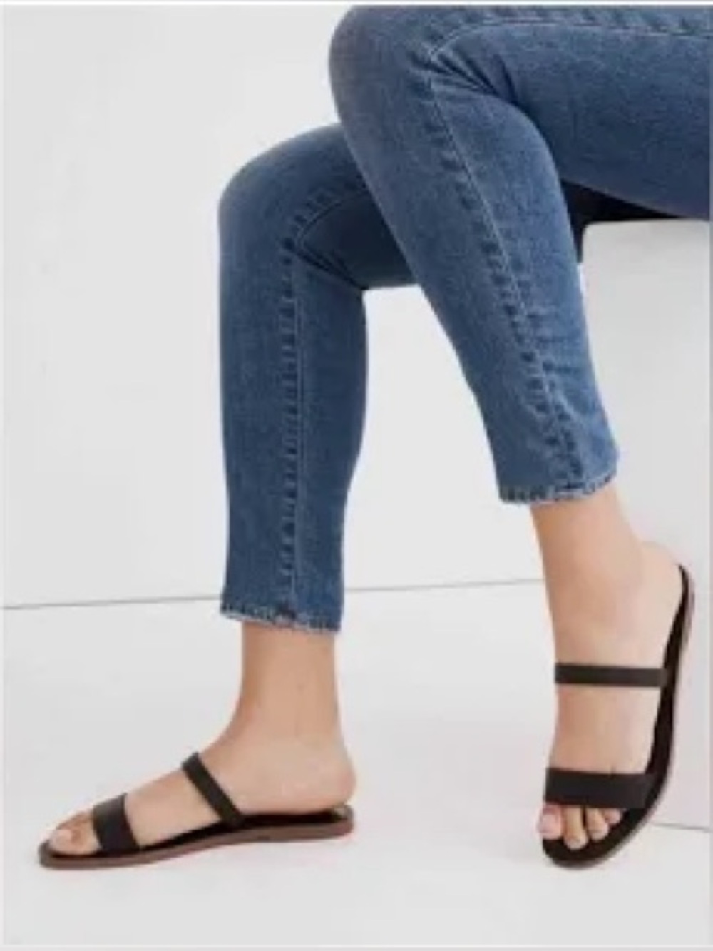 MAKE AN OFFER - MADEWELL Boardwalk Double Strap Slide Sandals NWT - Picture 2 of 3